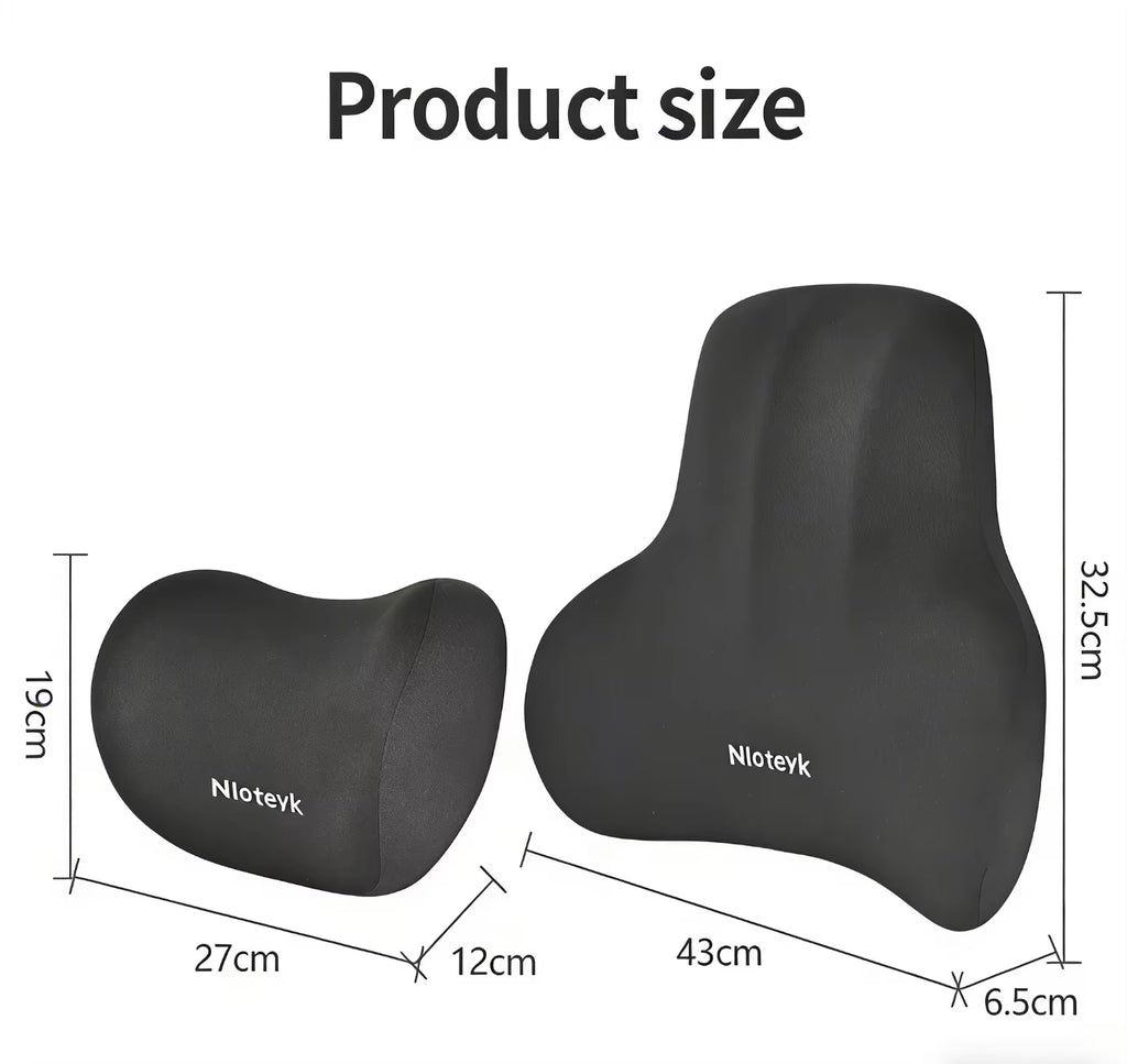 Memory Foam Car Neck Cushion Car Lumbar Support for Car Supplies Universal Neck Pillow Waist Cushion Car Seat Car Accessories