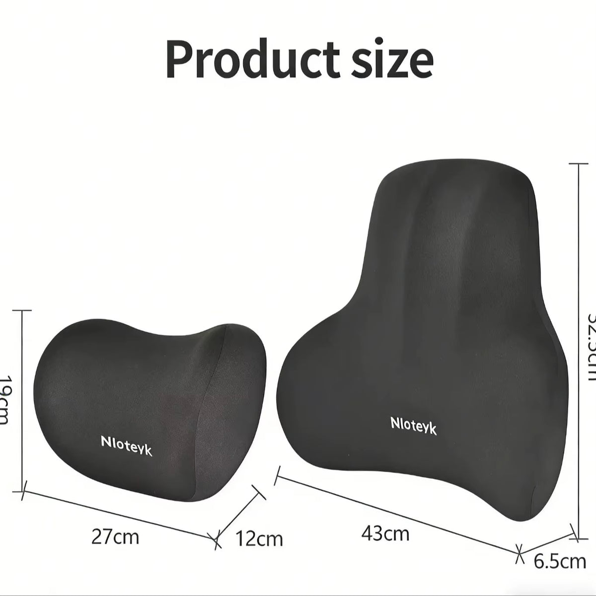 Memory Foam Car Neck Cushion Car Lumbar Support for Car Supplies Universal Neck Pillow Waist Cushion Car Seat Car Accessories