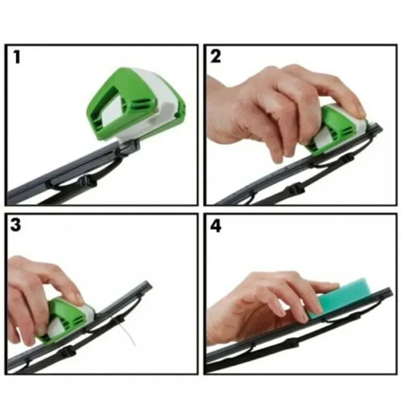 Universal Wiper Sharpener Car Window Windshield Repair Scrubber Wiper Blades Car Wiper Rubber Regroover Trimmer Tools for Car